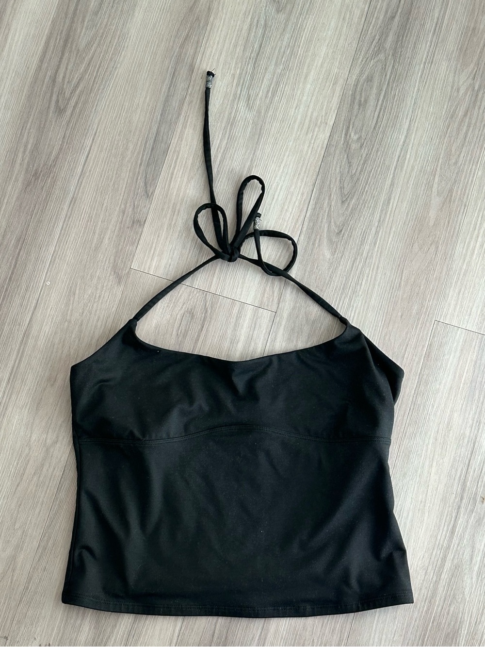 black halter tank